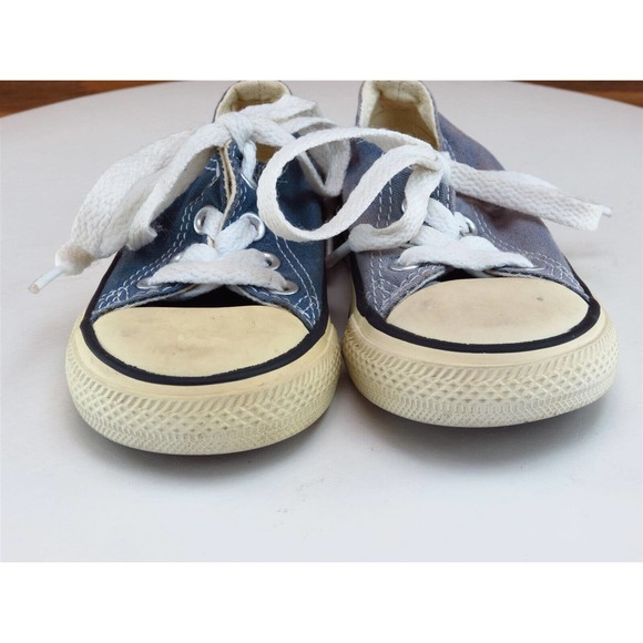 Converse Sz 5 Toddler Boys Sneaker Blue Fabric All Star Medium - Picture 2 of 10